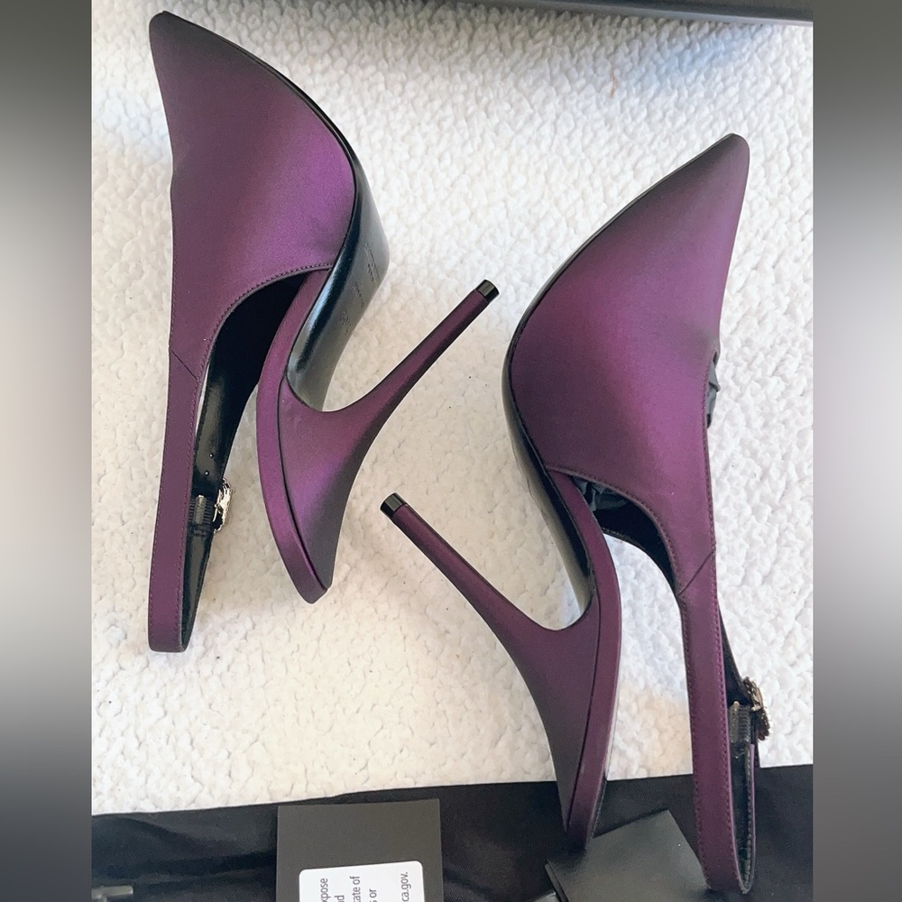 SAINT LAURENT Yasmeen 115 Slingback Pumps - Picture 7 of 16